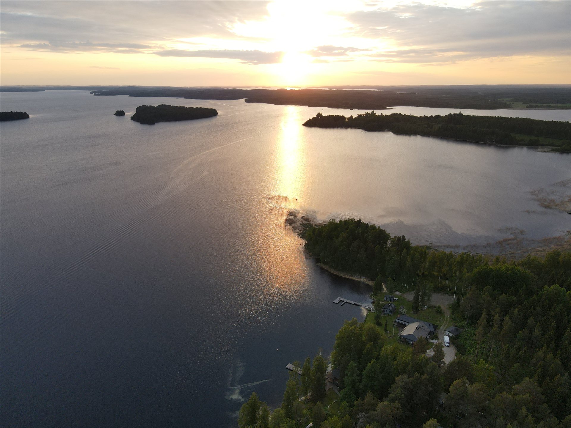 Saimaan Laguuni ilmasta kesällä