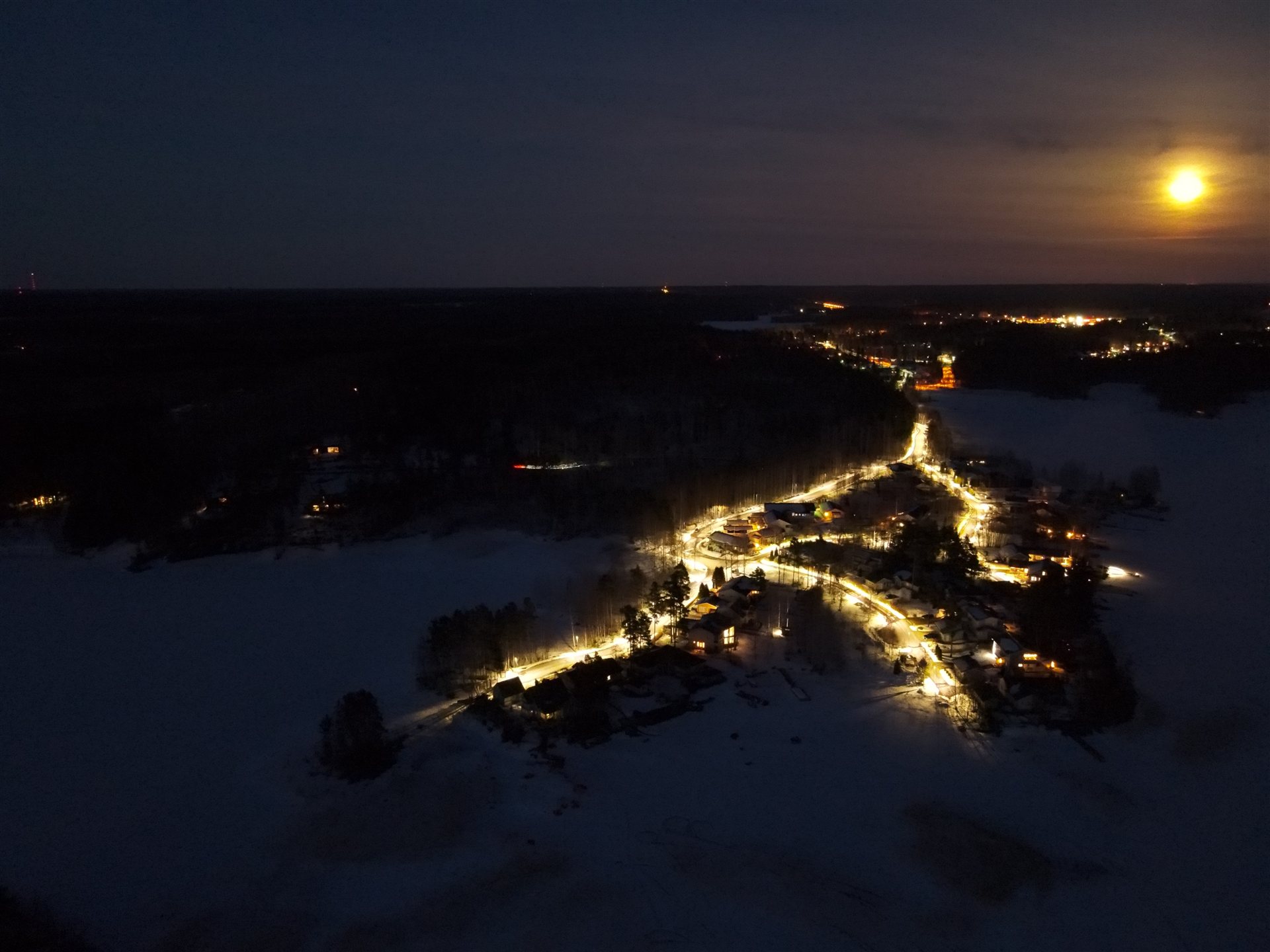 Ilmakuva alueelta keväällä