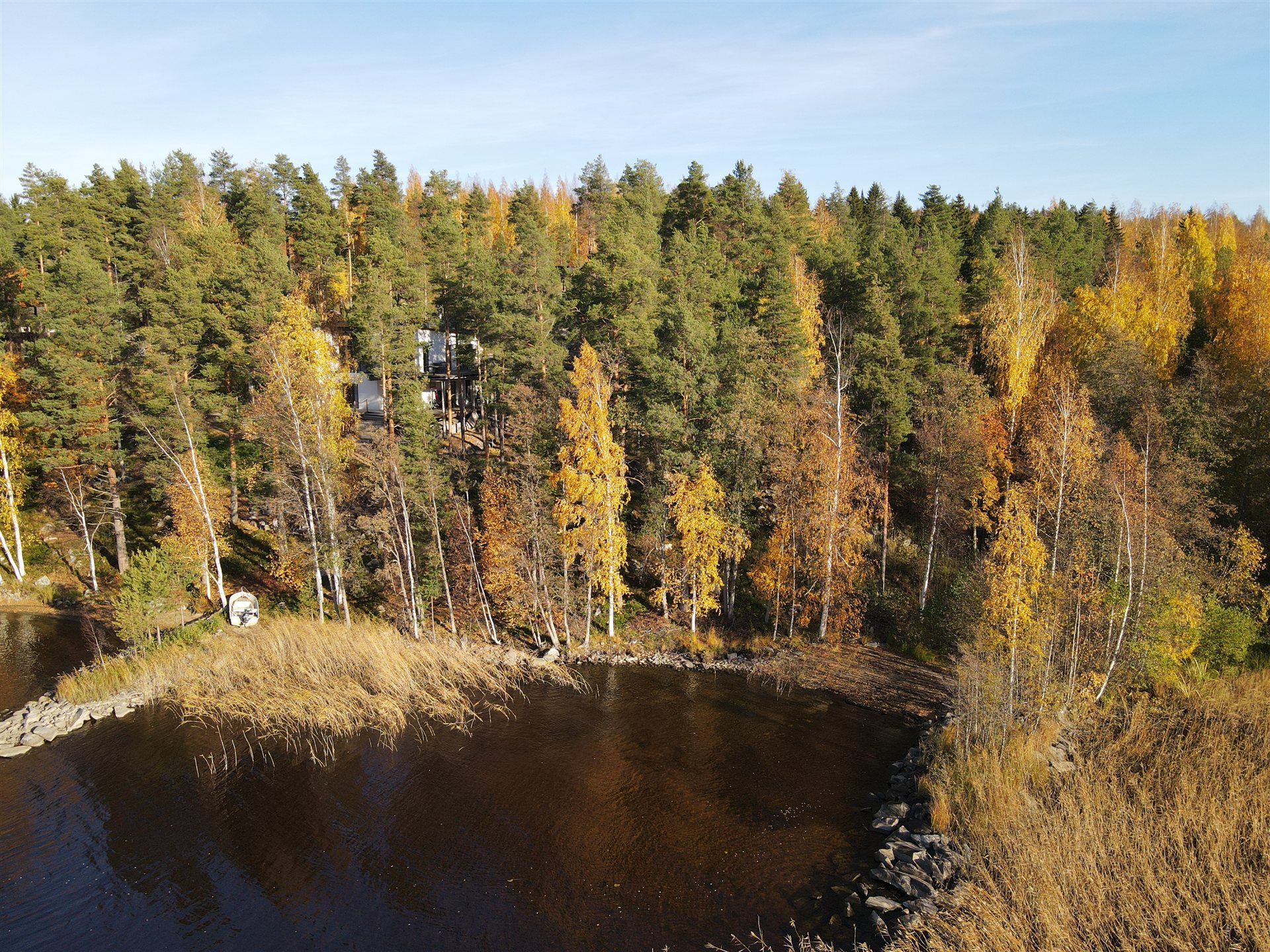 Saimaan Laguuni ilmasta syksyllä